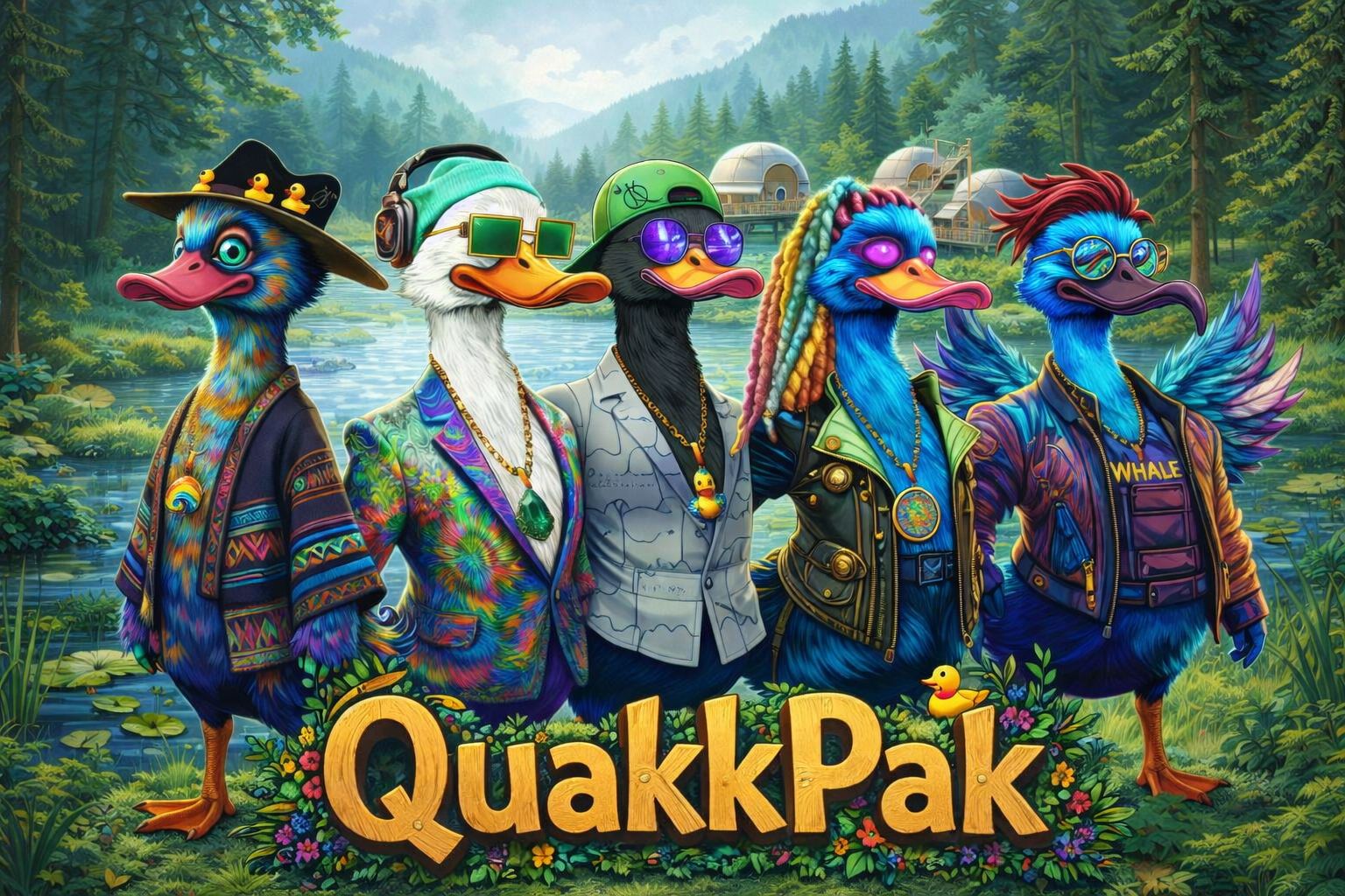 The QuakkPak — five characters, five archetypes