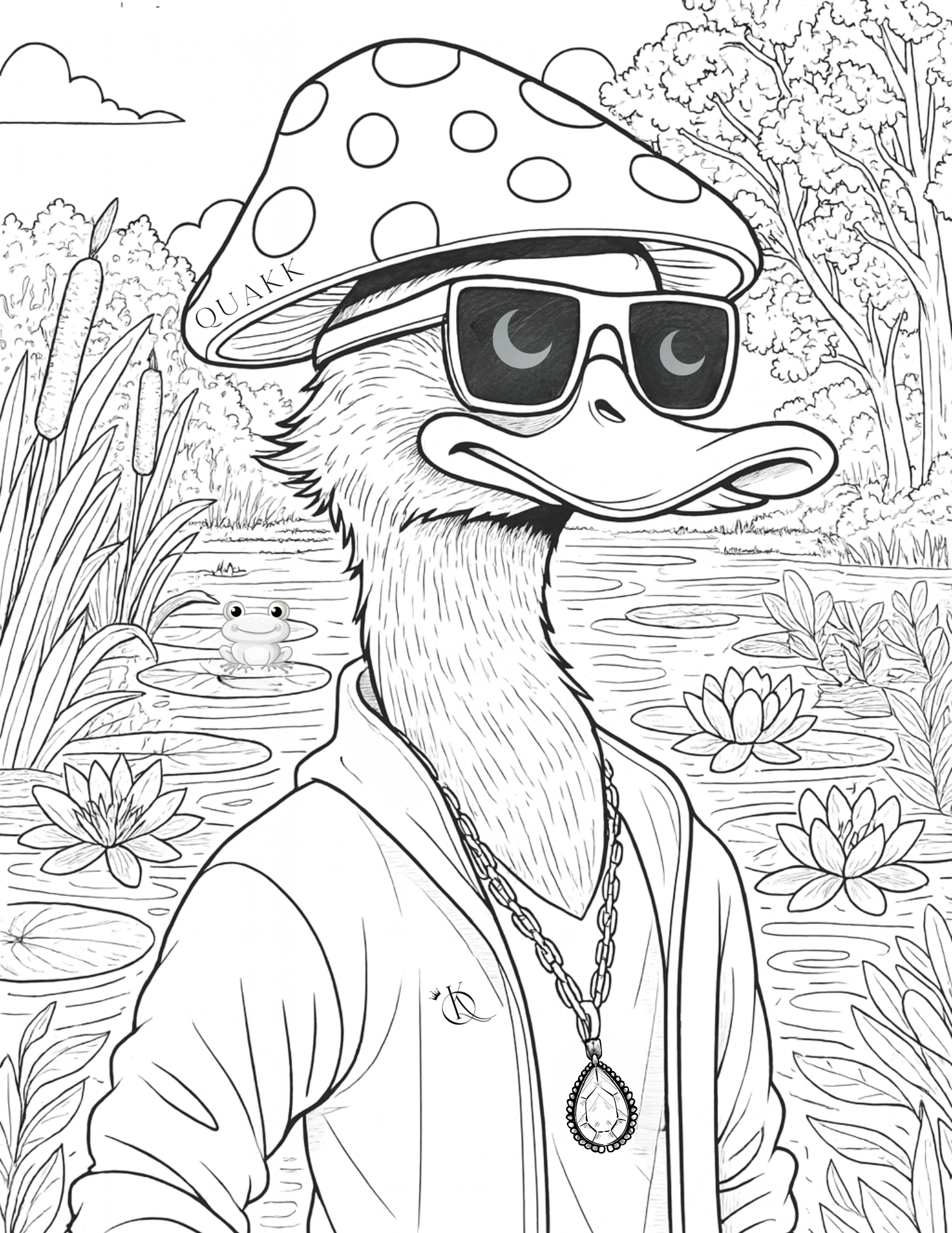 Get Quakked coloring book